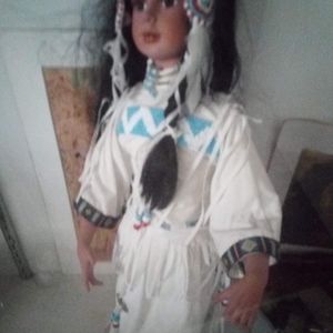 American Indian doll 21 in tall